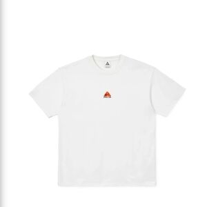 Nike White T-Shirt with Orange Logo